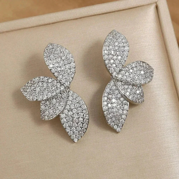 Women's Elegant Copper Irregular-Shaped Earrings - Picture 14 of 14